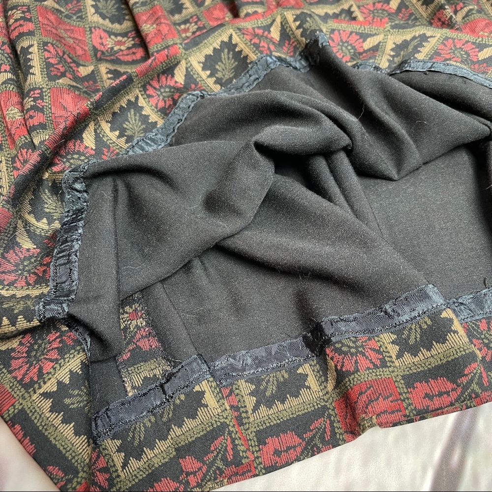 DONCASTER unique vintage boho pleated midi skirt - Picture 12 of 12
